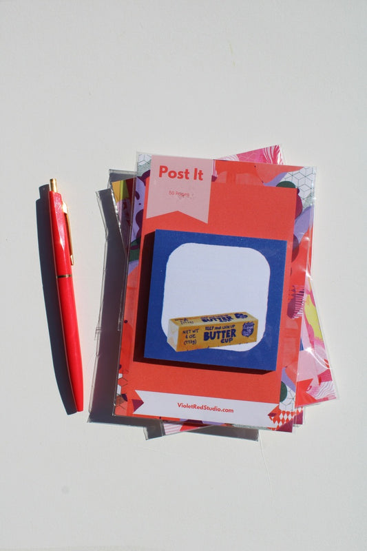 Butter Art Sticky Notes - VIOLETREDSTUDIO