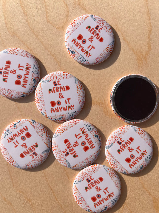 Feminist Fridge Magnets, New job Gift, Feminist Gifts, Kitchen Decor/ Set of 4 - VIOLETREDSTUDIO