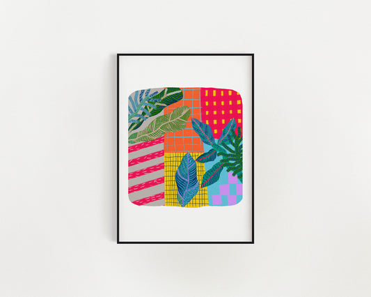 Dopamine Decor #1, Living Room Wall Art, Mood Boosting Bedroom Decor - VIOLETREDSTUDIO