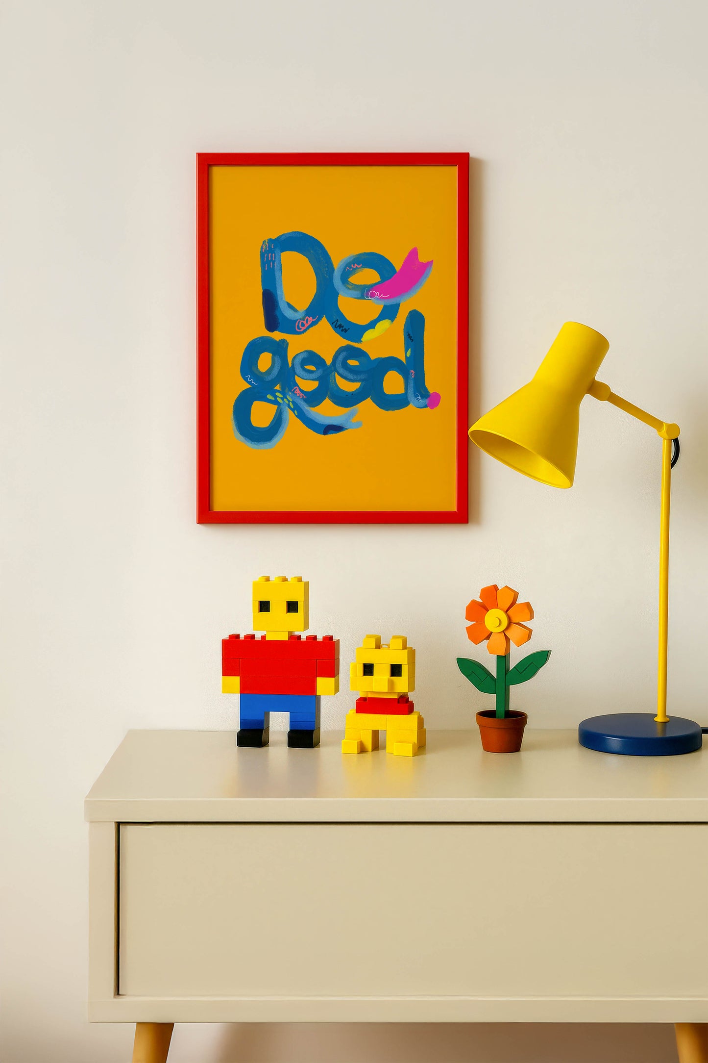 DO GOOD 2 Art Print | Positive Affirmation Wall Art | Yellow