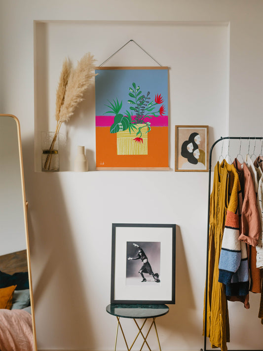 Set of 4 Colorful Botanical Prints