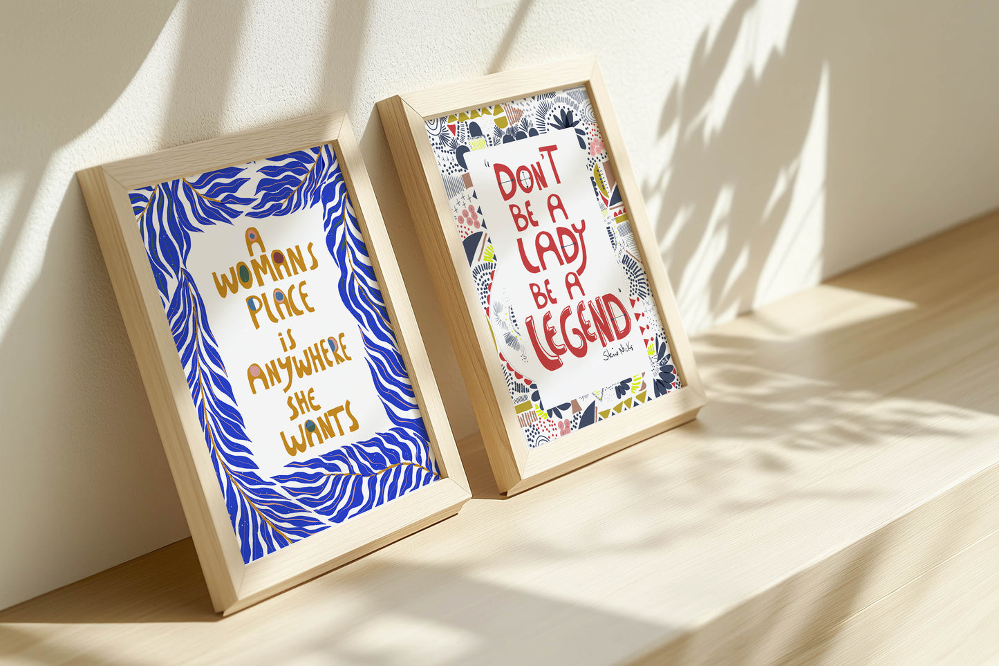 A Woman’s Place Feminist Quote Art Print - VIOLETREDSTUDIO