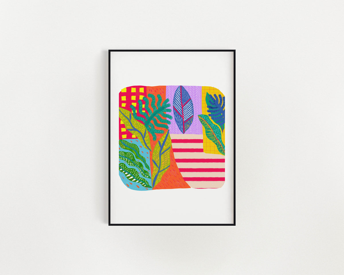 Dopamine Decor #3, Living Room Wall Art, Mood Boosting Bedroom Decor - VIOLETREDSTUDIO