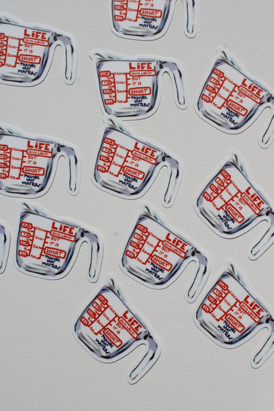 Measuring Cup Sticker - VIOLETREDSTUDIO