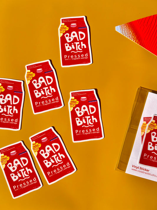 Bad B*tch Sticker, BFF Gifts, Stocking Stuffers, Water Bottle Sticker