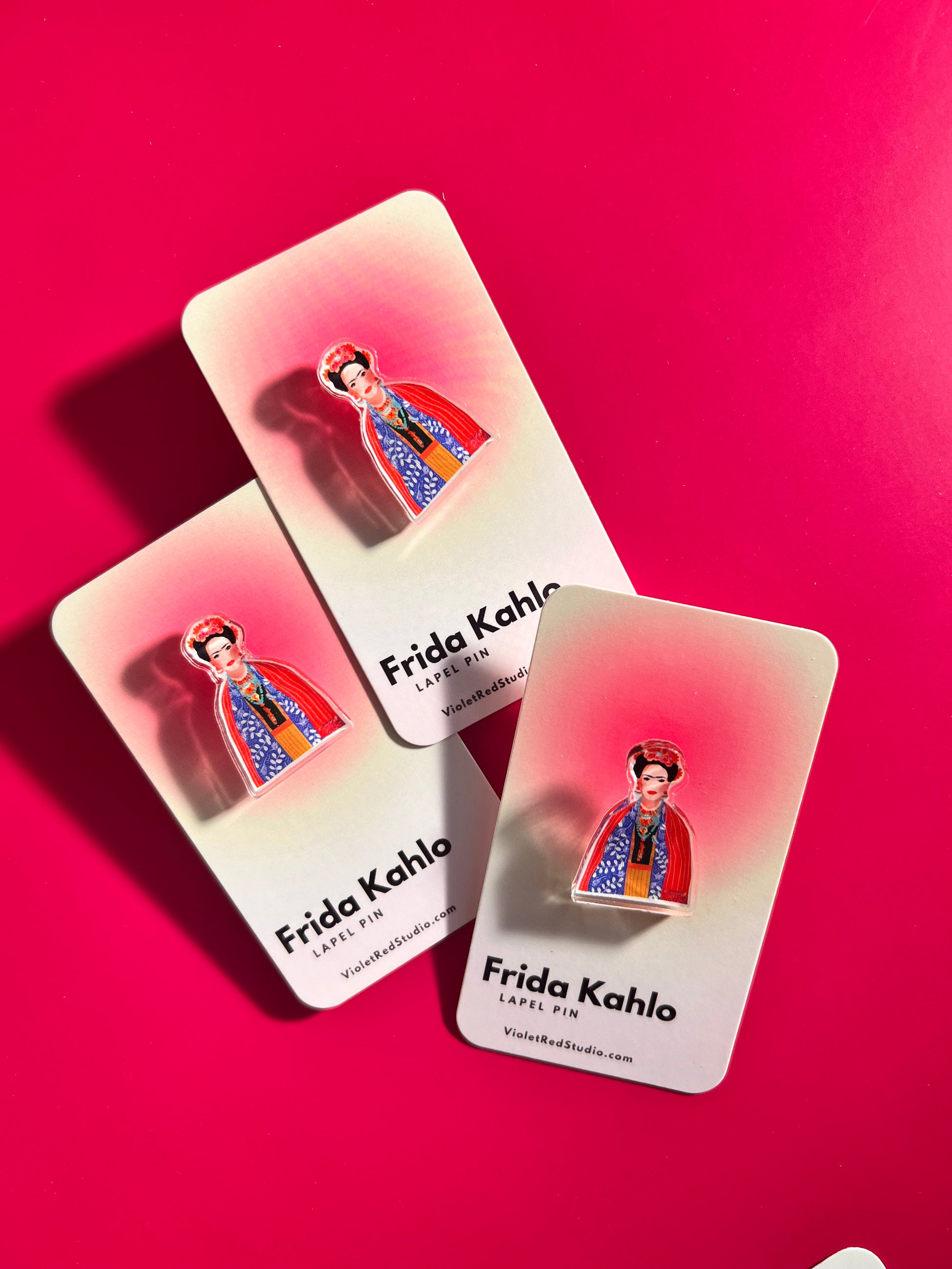 Frida Kahlo Lapel Pin - VIOLETREDSTUDIO