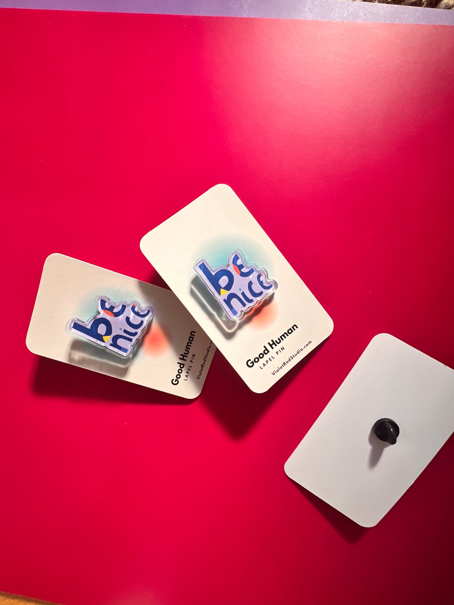 Be Nice Lapel Pin