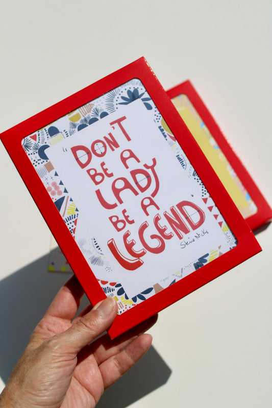 6-pack Inspiring Quotes - Illustrated Set, Blank Inside - Encouragement Snail Mail