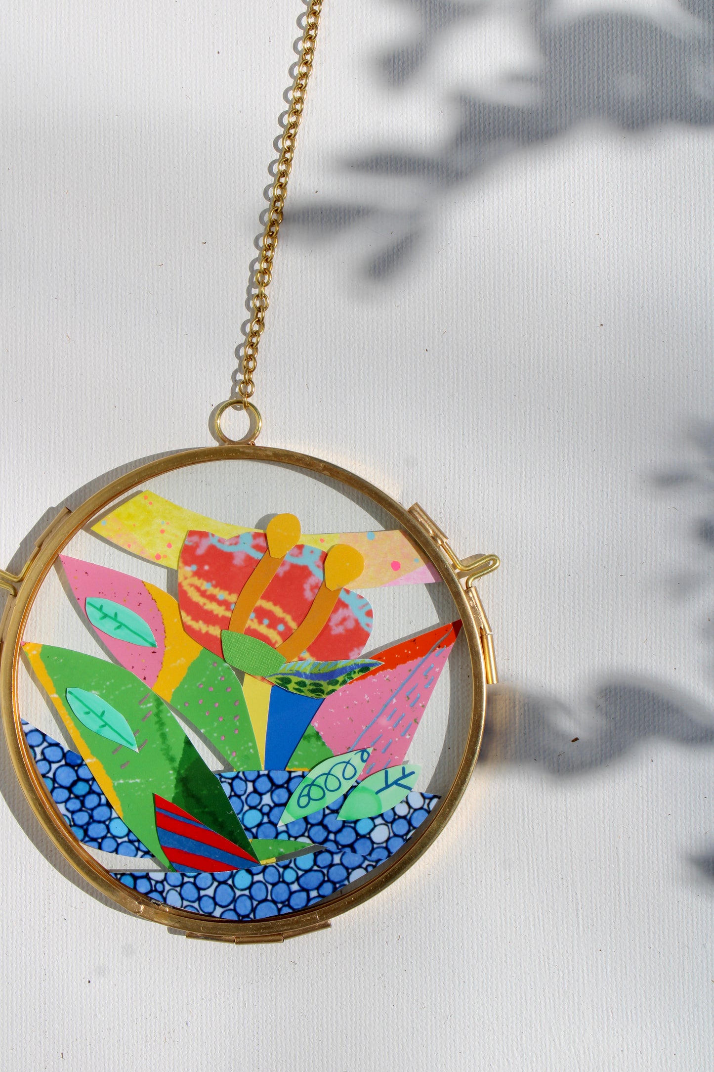 Ethereal Bloom | Flower Art | Collage on Glass Frame | Handmade | Original Art | Tiny Dancer #12