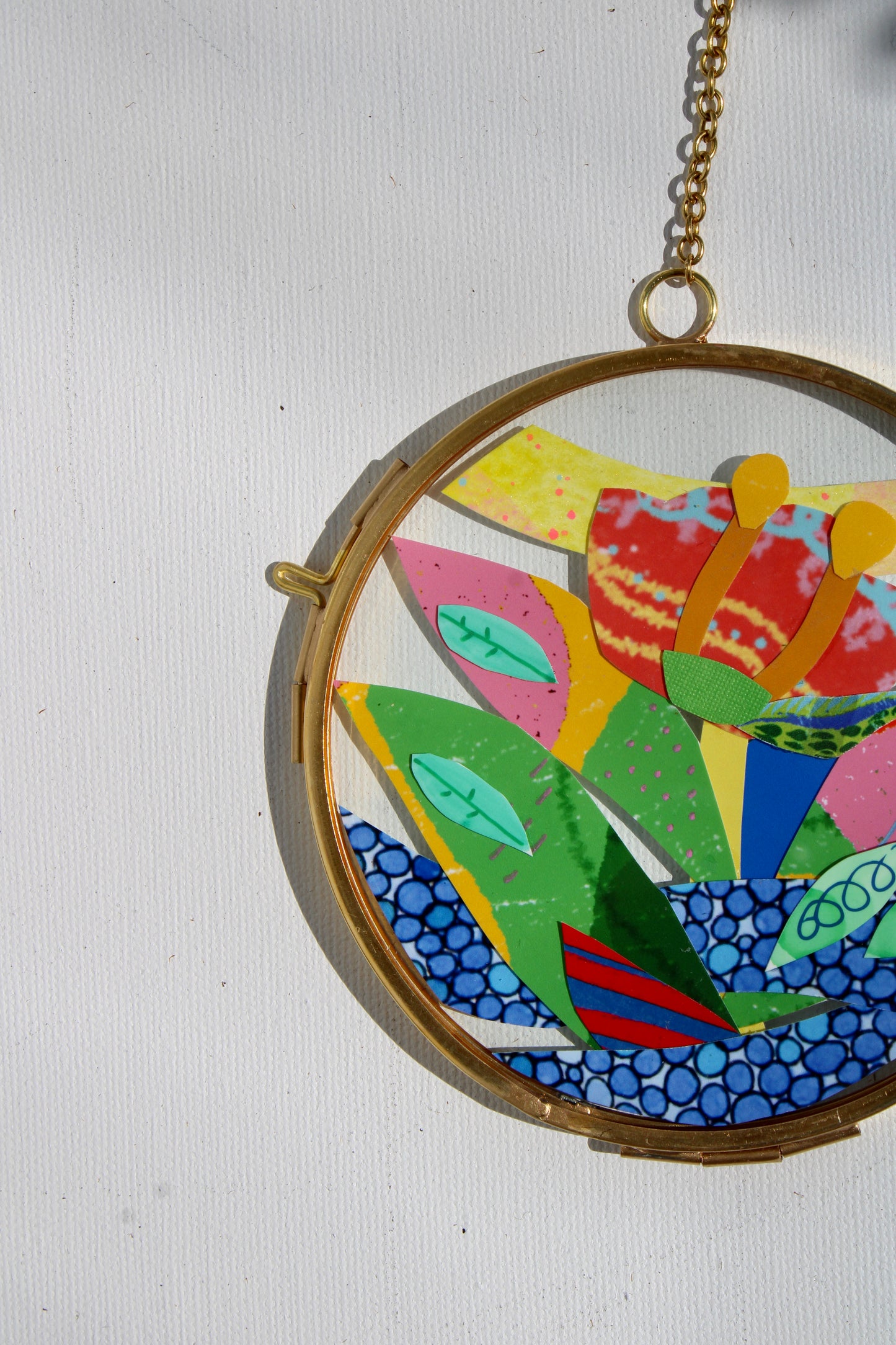 Ethereal Bloom | Flower Art | Collage on Glass Frame | Handmade | Original Art | Tiny Dancer #12