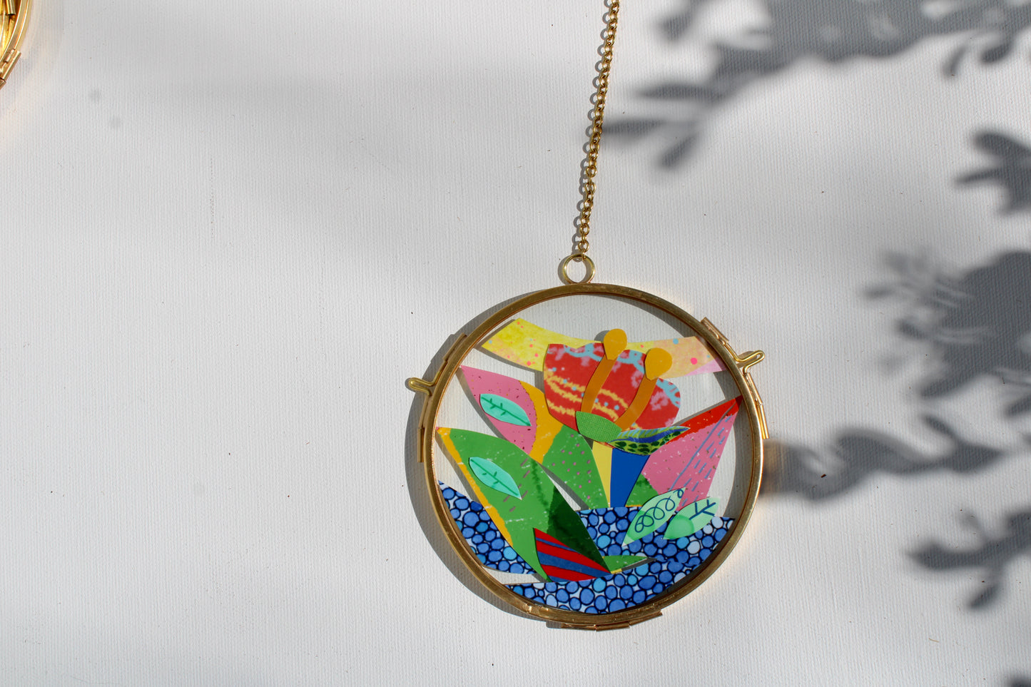 Ethereal Bloom | Flower Art | Collage on Glass Frame | Handmade | Original Art | Tiny Dancer #12