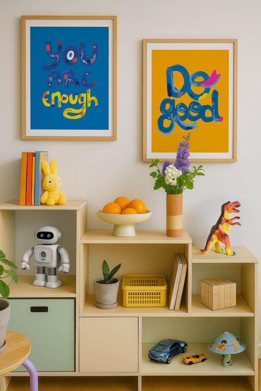 DO GOOD 2 Art Print | Positive Affirmation Wall Art | Yellow