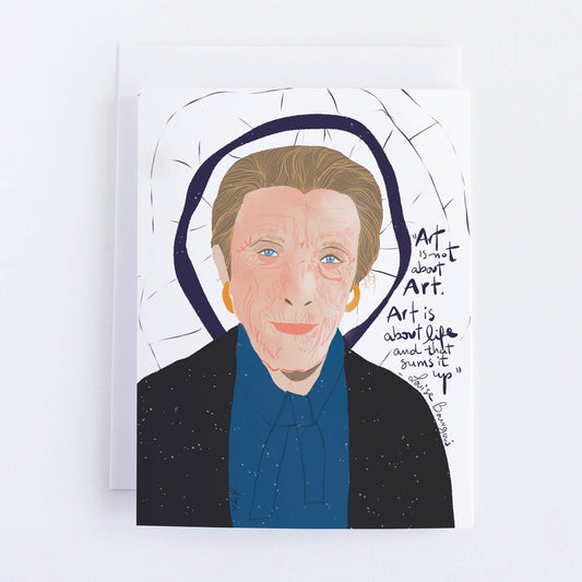 Louise Bourgeois Art Print – Feminist Artist Portrait, Bold Wall Art Celebrating Emotion & Creative Legacy - VIOLETREDSTUDIO