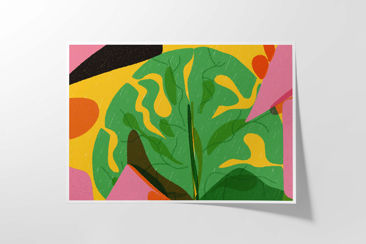 Monstera Art Print, Maximalistic Decor, Trendy Wall Art - VIOLETREDSTUDIO