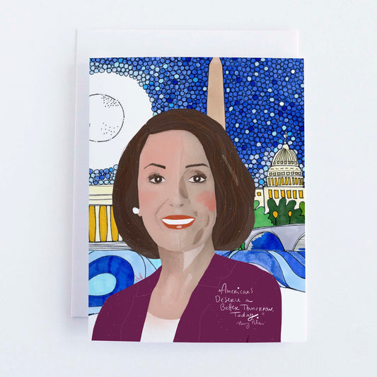 Nancy Pelosi Art Print – Political Leader Portrait, Feminist Icon Wall Art, Inspirational Leadership Decor - VIOLETREDSTUDIO