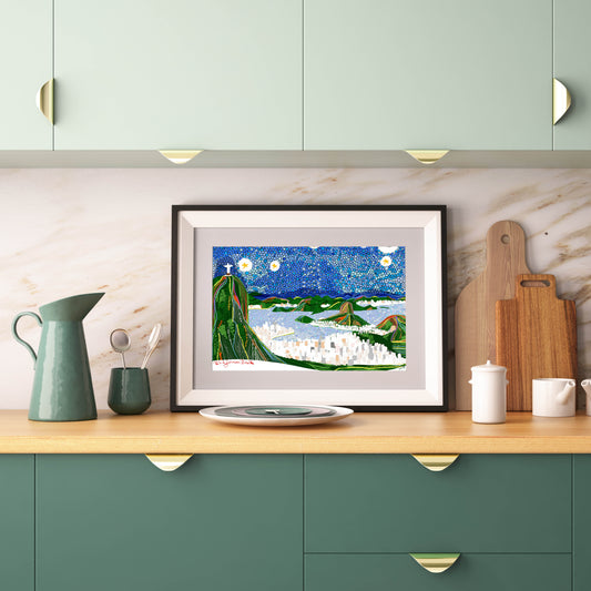 RIO Print , Brazil Art inspired Wall Art - VIOLETREDSTUDIO