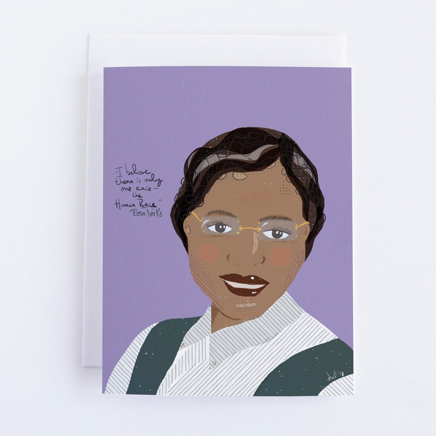 Rosa Parks Portrait Print – Civil Rights Icon Wall Art, Illustrated Black History Decor, Inspirational Feminist Gift