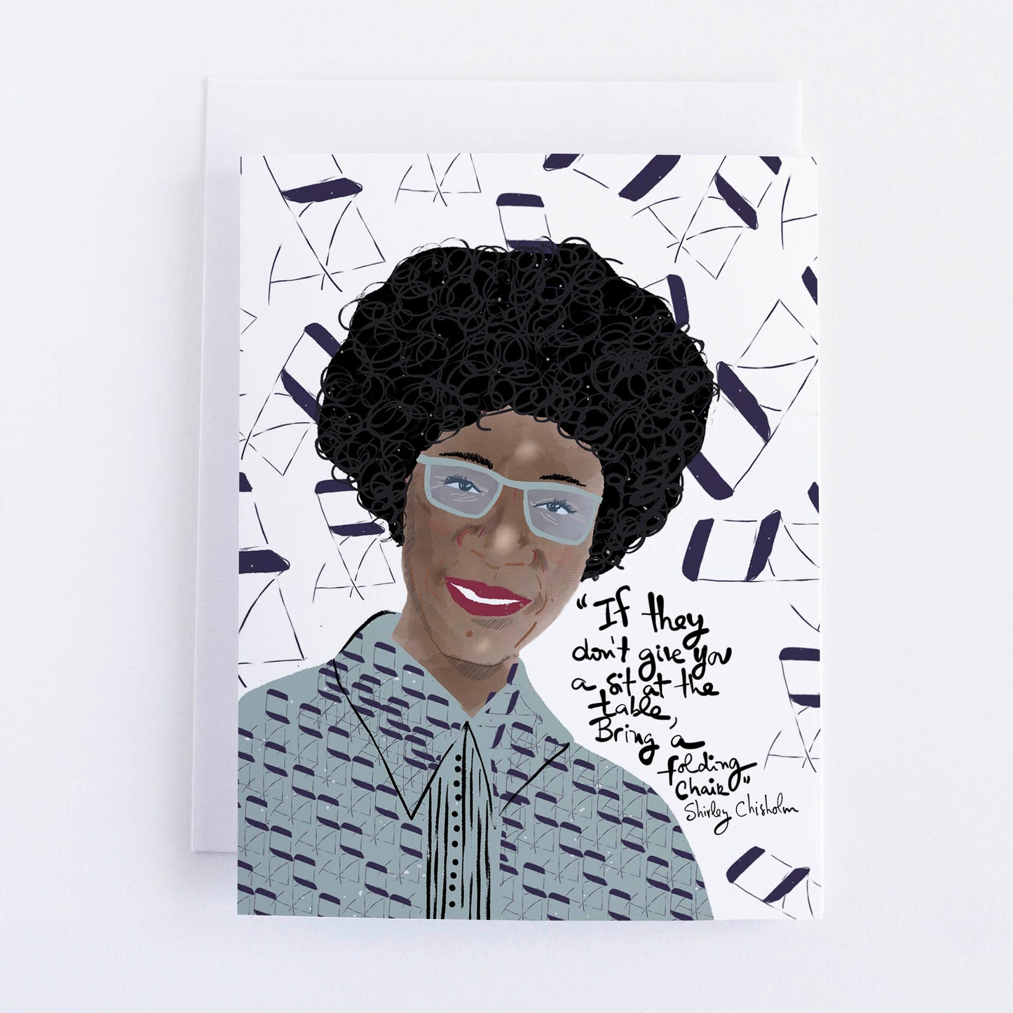 Shirley Chisholm Portrait Art Print – Bold Wall Art Celebrating Political Firsts, Representation & Unapologetic Leadership