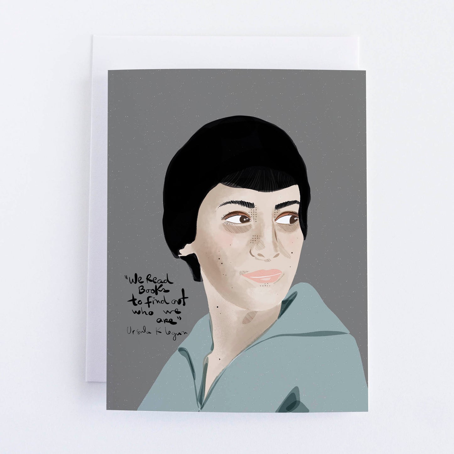 Ursula K. Le Guin Art Print – Sci-Fi & Fantasy Author Wall Art, Feminist Literary Illustration, Inspirational Writer Decor