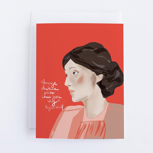 Virginia Woolf Art Print – Feminist Literary Wall Art, Modernist Writer Illustration, Inspirational Author Decor - VIOLETREDSTUDIO