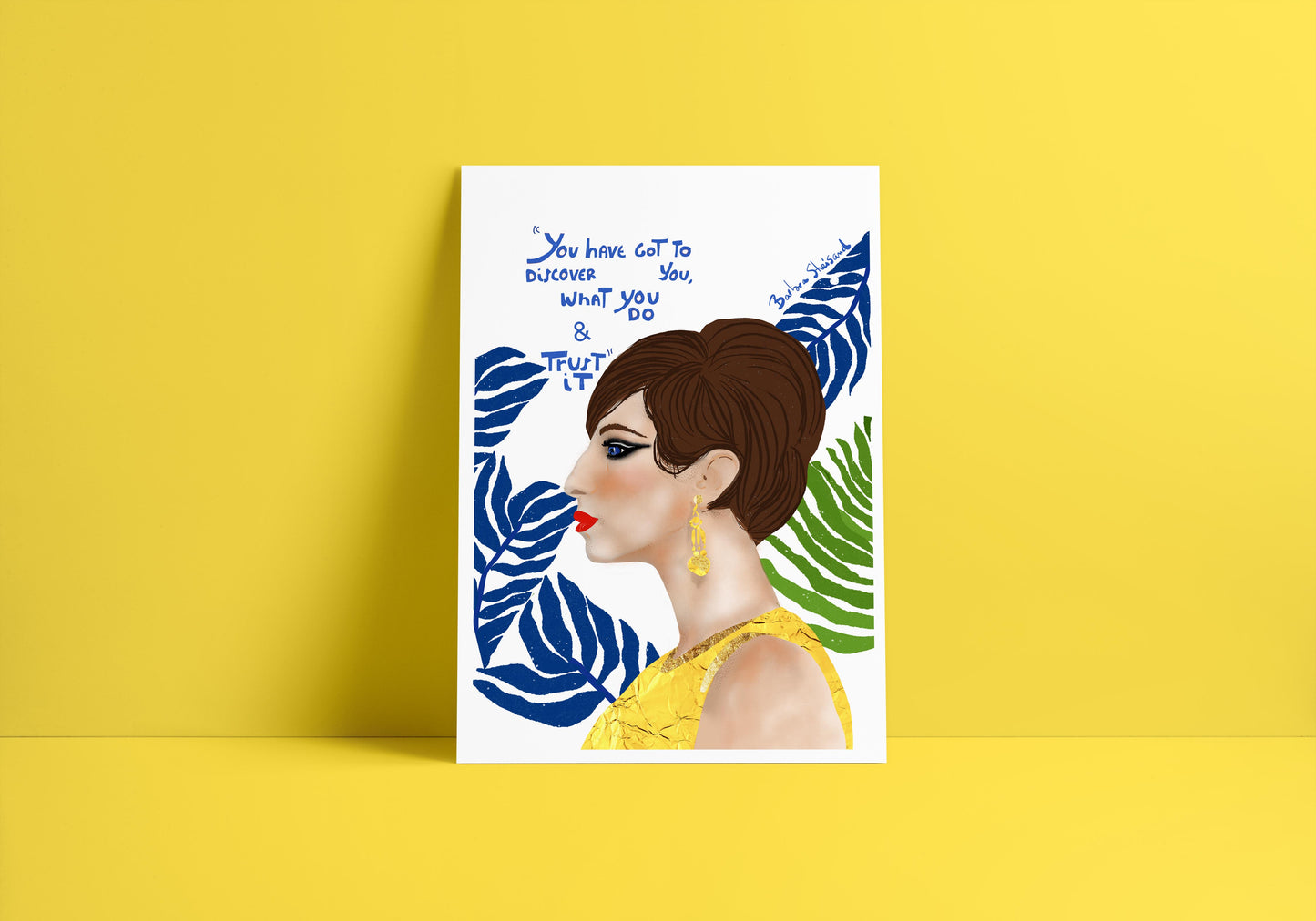Barbra Streisand Art Print – Iconic Music & Film Wall Art, Bold Performer Portrait, Inspirational Diva Decor