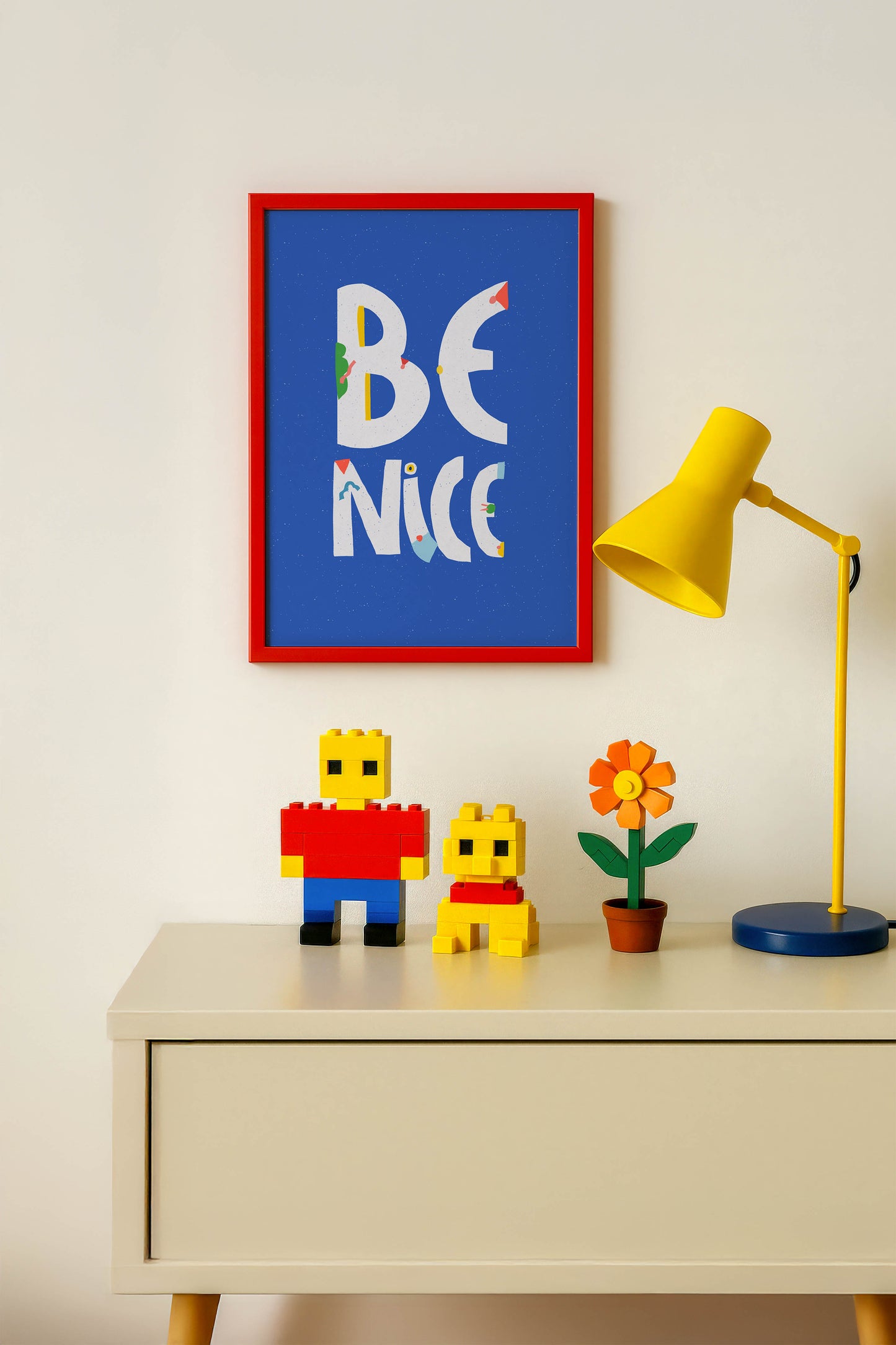BE NICE Art Print | Positive Affirmation Wall Art