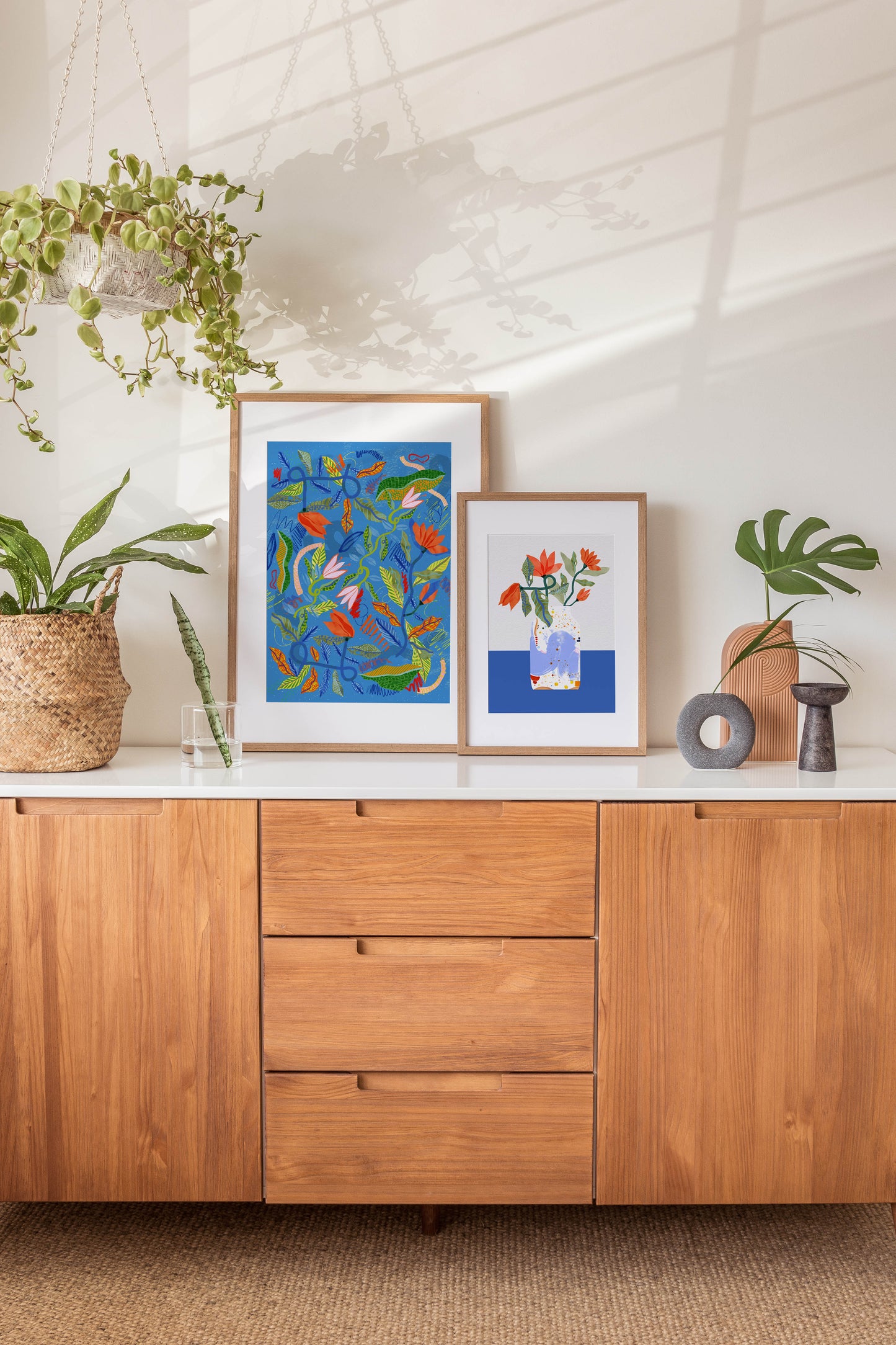 Flower Art Print, Relaxing Living Room Art, New Home Gift, Accent Print
