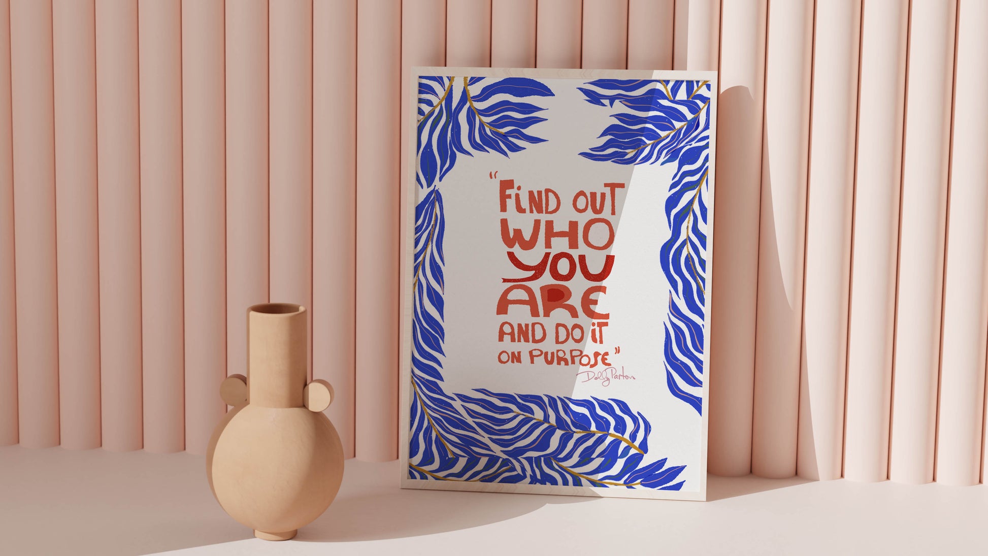 InspirationalTypographic Art Print – Perfect Gift for Best Friend, College Room Décor, or Statement Dorm Art - VIOLETREDSTUDIO
