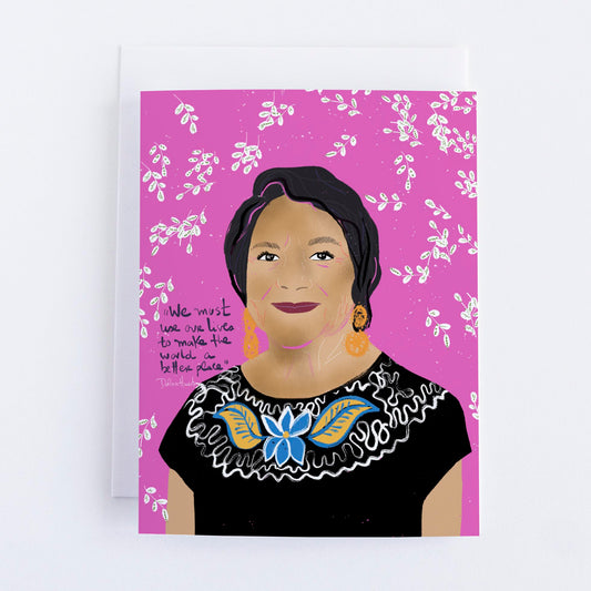 Dolores Huerta Art Print – Labor Leader Portrait, Civil Rights Activist Wall Art, Inspirational Feminist Icon Decor - VIOLETREDSTUDIO