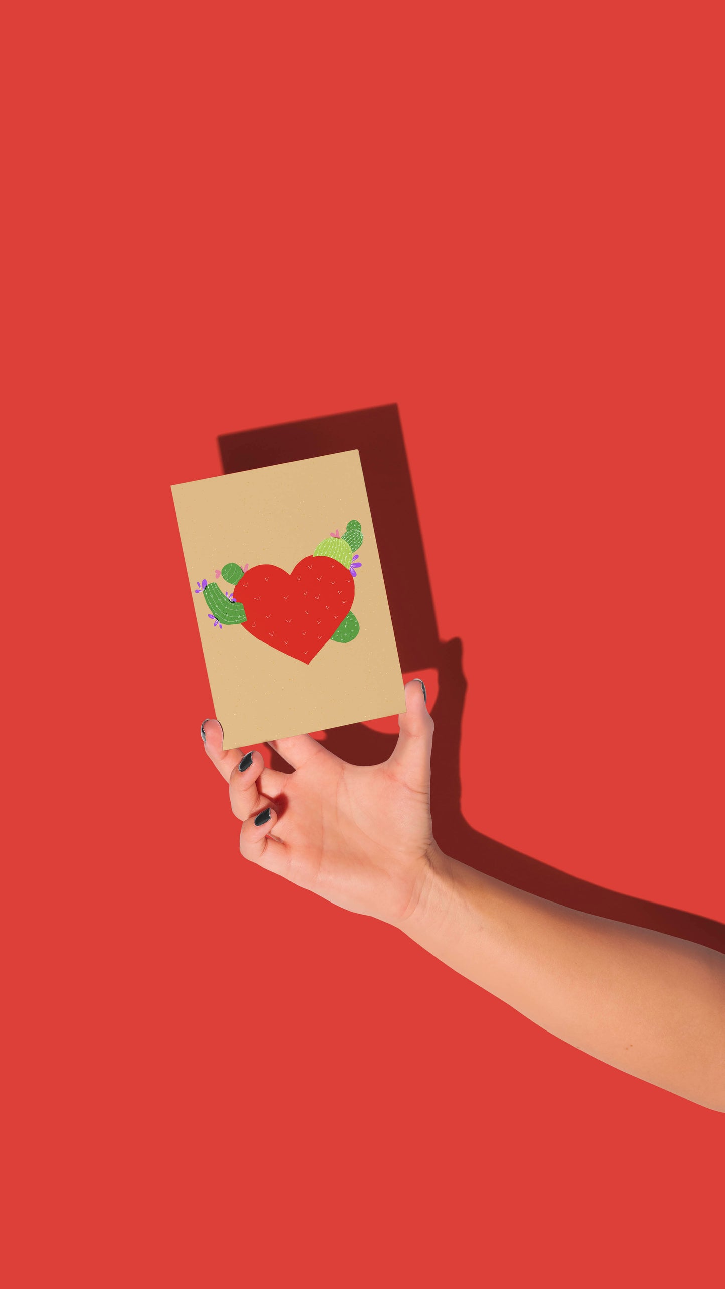 Take Good Care of My Heart Greeting Card - VIOLETREDSTUDIO