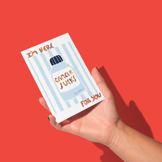 Cancer Sucks Greeting Card