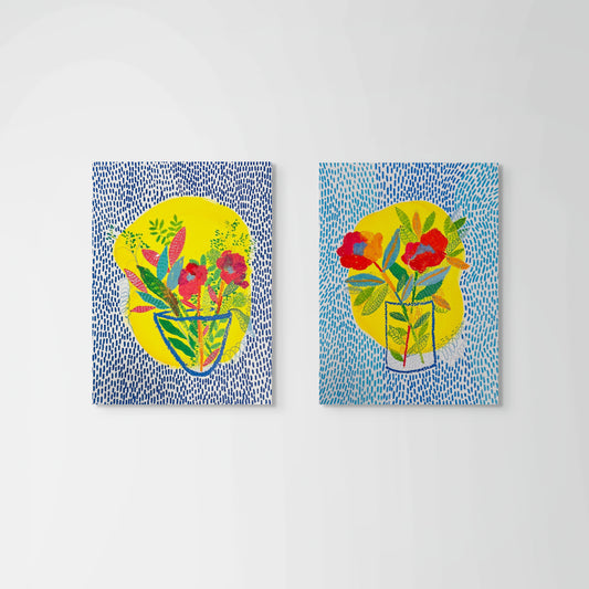Bloom Boldly – Set of 2 Flower Art Prints