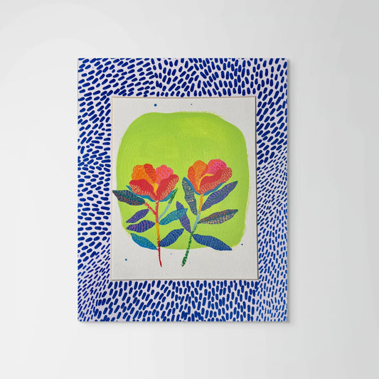 Glow Bloom – Original Flower Art on Paper