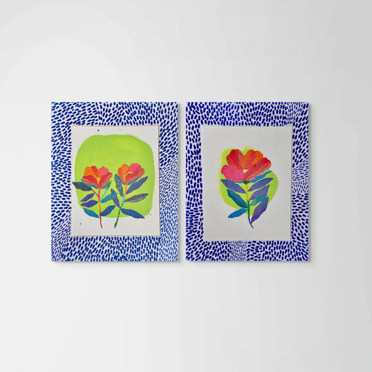 Glow Bloom – Original Flower Art on Paper