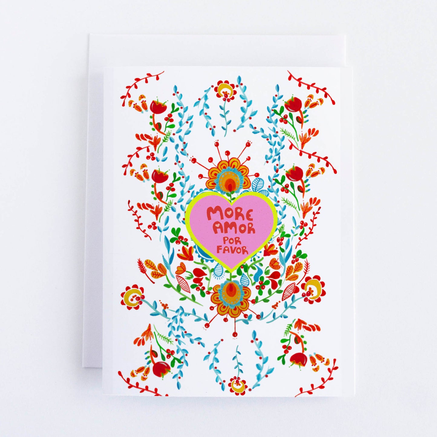 More Amor Por Favor Greeting Card