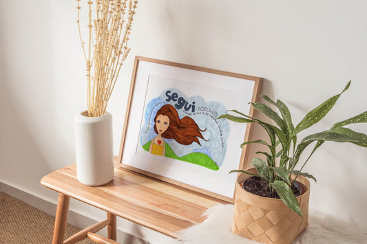 Move Forward No Matter What Spanish motivational wall art quote print Violet Red Studio