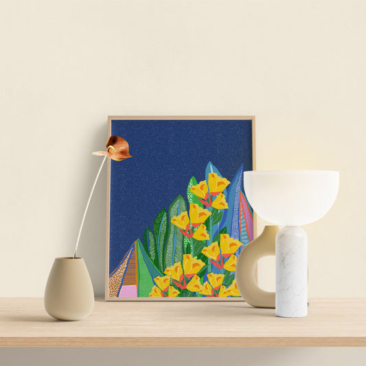 Relaxing Bedroom Art Print - Tranquil Wall Art for New Home Gifts & Bedroom Decor - VIOLETREDSTUDIO