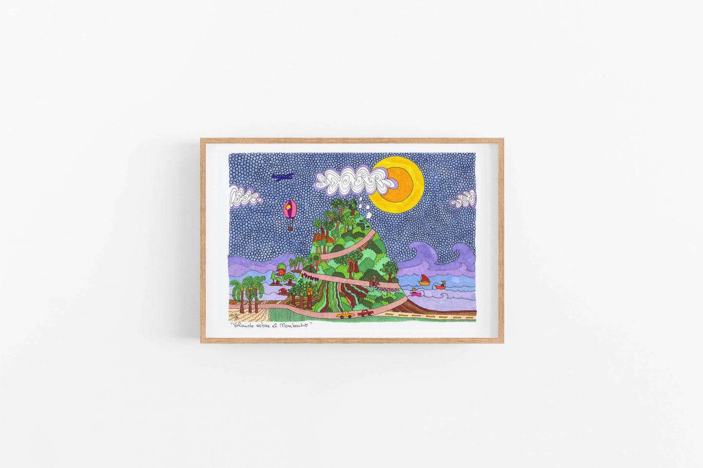 Vibrant Nicaragua Wall Art Set: 4 Colorful Prints for Cubicle, Dorm, Office Decor - Unique Father's Day Gift - VIOLETREDSTUDIO