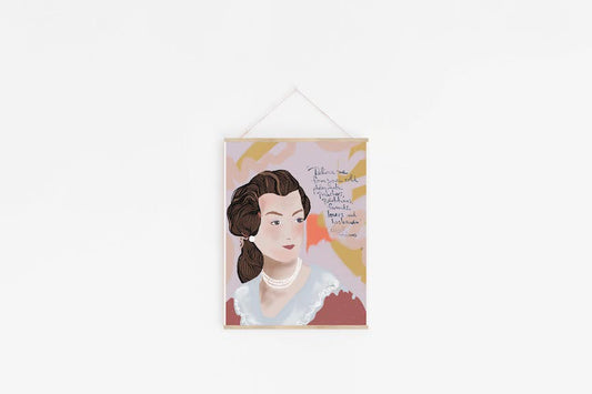 Abigail Adams Art print - VIOLETREDSTUDIO