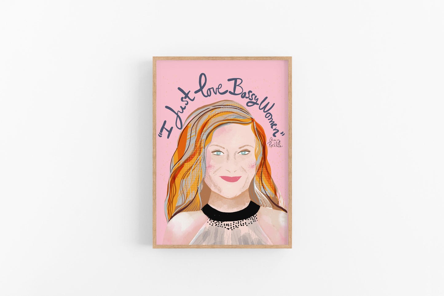 AMY POEHLER Art Print- Bridesmaid GifT- Feminist Wall Art - VIOLETREDSTUDIO