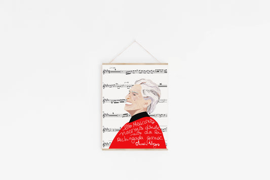 Chavela Vargas inspired art, Mexican Artist, Wall Decor - VIOLETREDSTUDIO