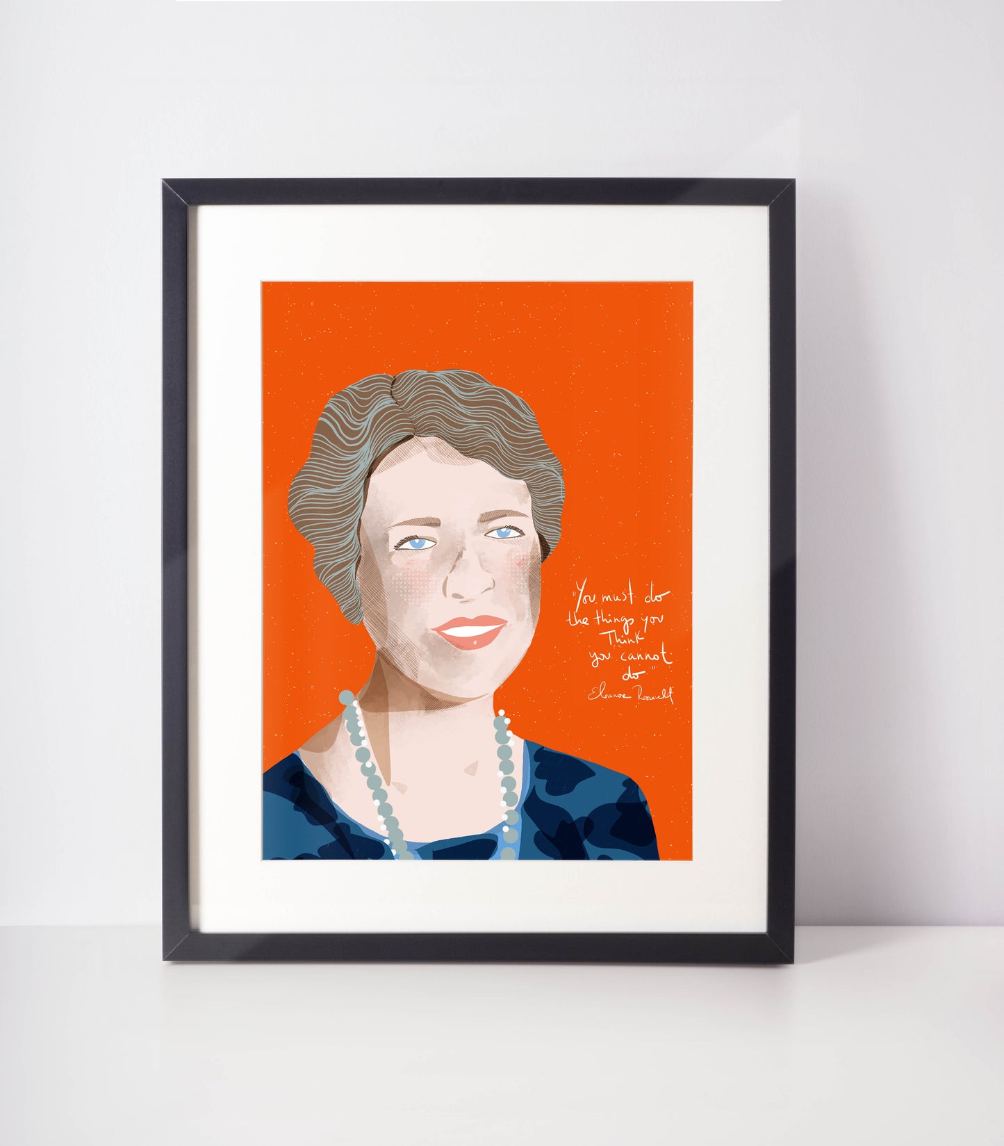 Eleanor Roosevelt ART PRINT, Iconic Women Art, Cubicle Decor Wall Art, Girl Power Inspiration, Feminist Posters - VIOLETREDSTUDIO
