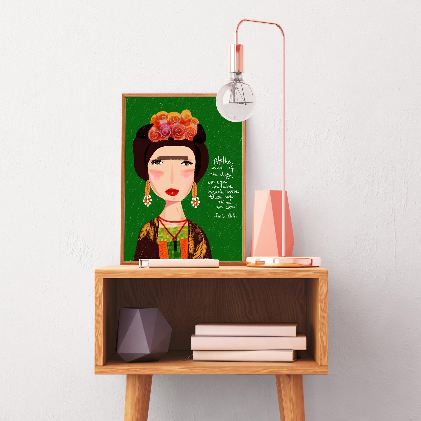 Frida Kahlo, Iconic women Art print for Nursery Decor and fun inspiration, Frida Cartoon, Feminist Icons - VIOLETREDSTUDIO