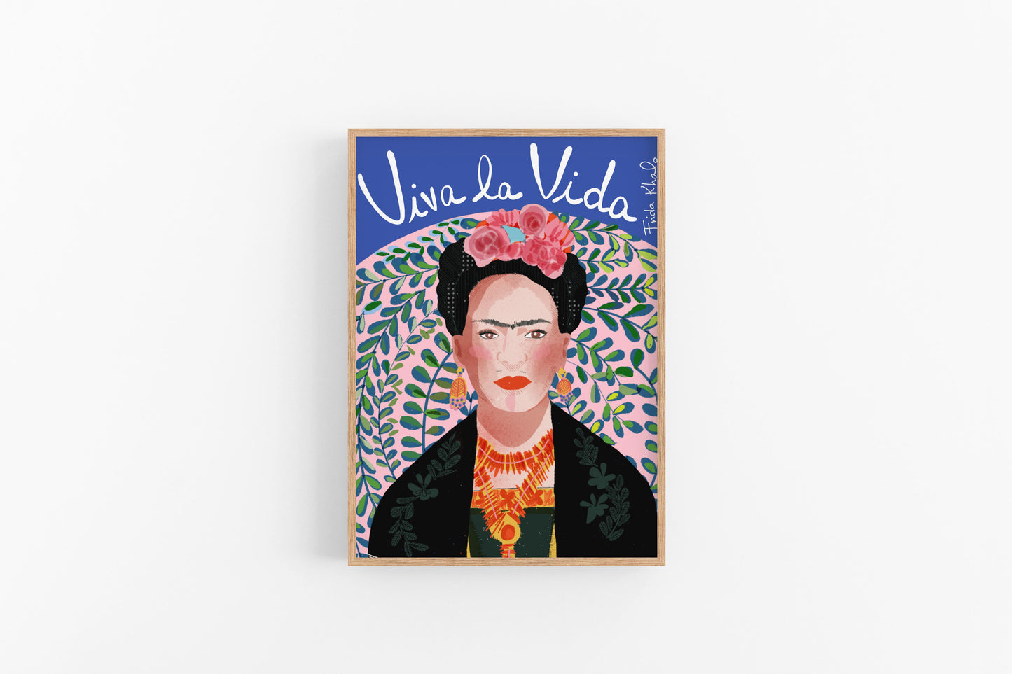 Frida Kahlo Art Print, Typographic Decor, Cubicle DecorFrida Kahlo Art Print, Typographic Decor, Cubicle Decor - VIOLETREDSTUDIO