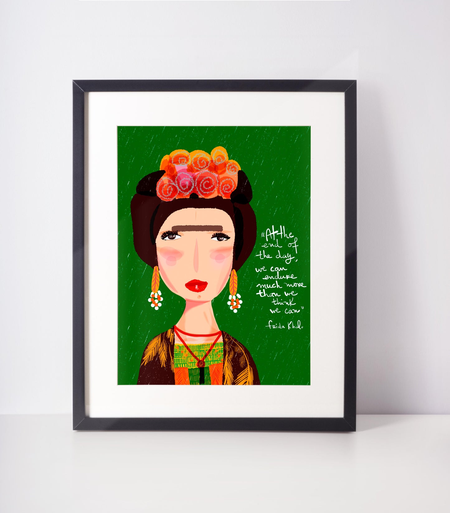 Frida Kahlo, Iconic women Art print for Nursery Decor and fun inspiration, Frida Cartoon, Feminist Icons - VIOLETREDSTUDIO