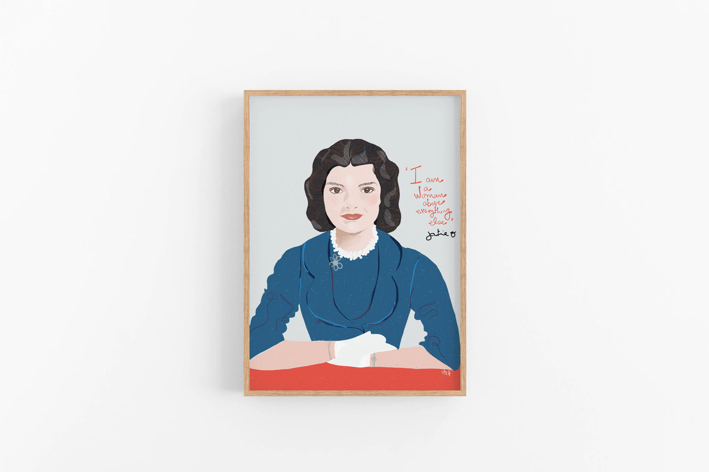 Jackie O Art Print Cubicle Decor, Iconic Women Art Cubicle Decor, Inspirational quotes - VIOLETREDSTUDIO