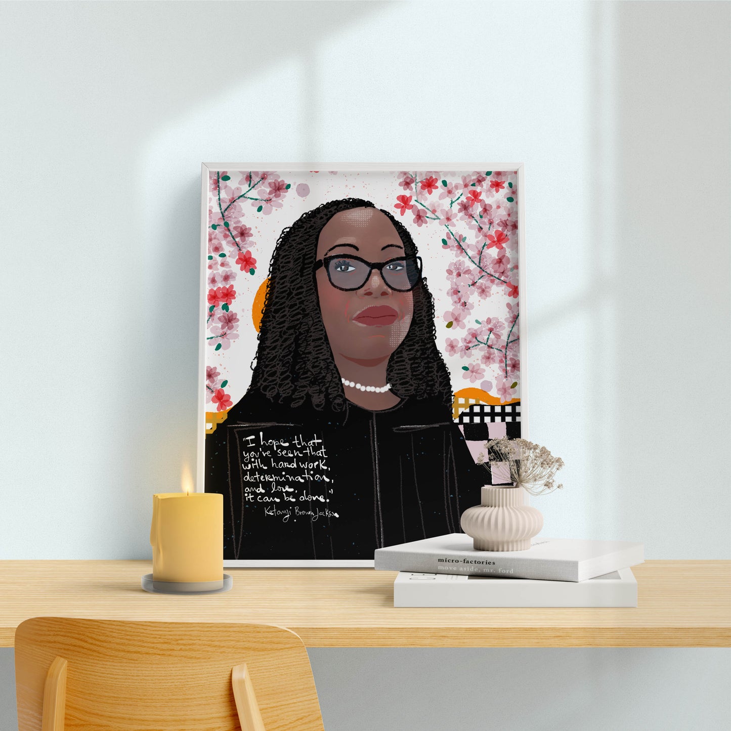 The Supremes Special Spring Edition, Ketanji, RBG, Sonia Sotomayor, Elena Kagan, Cubicle Decor WALL ART - VIOLETREDSTUDIO