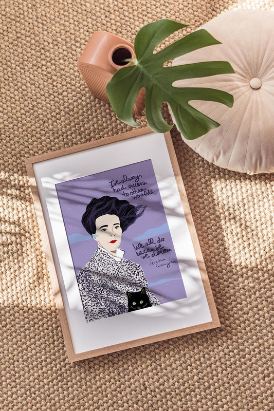 Leonora Carrington Portrait - VIOLETREDSTUDIO