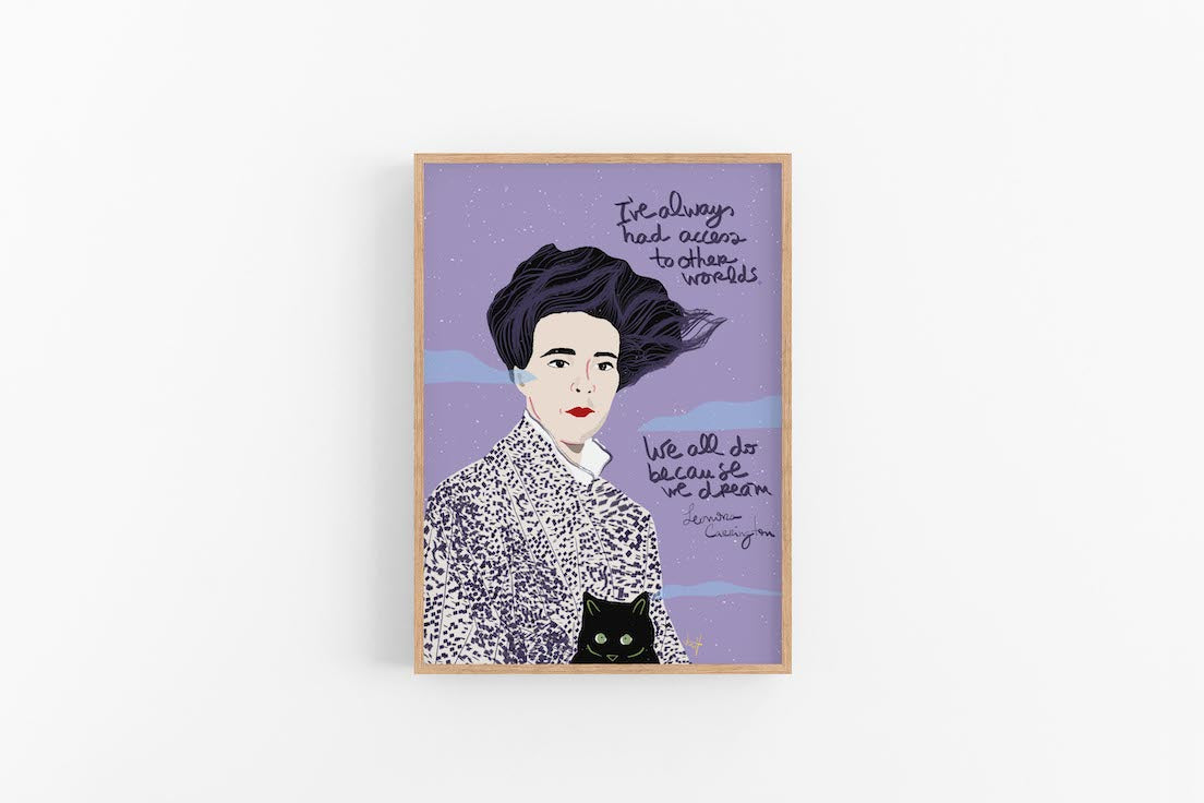 Leonora Carrington Portrait - VIOLETREDSTUDIO