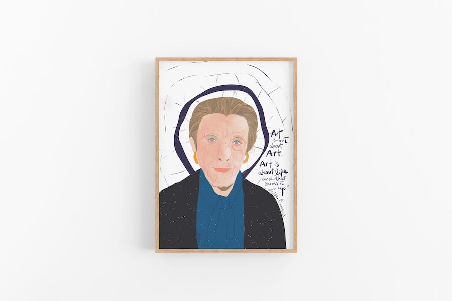 Louise Bourgeois Art Print - VIOLETREDSTUDIO